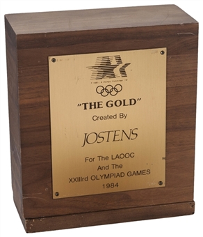 1984 Los Angeles Olympic Sample Gold Medal with Display Case